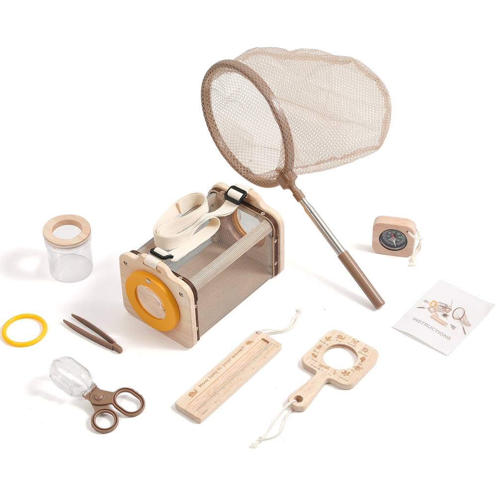 Outdoor Adventure Toys For Kids - Montessori Lernspielzeug Kinder Outdoor-Abenteuer-Sets Entdecker-Kit Insekten-Blatt