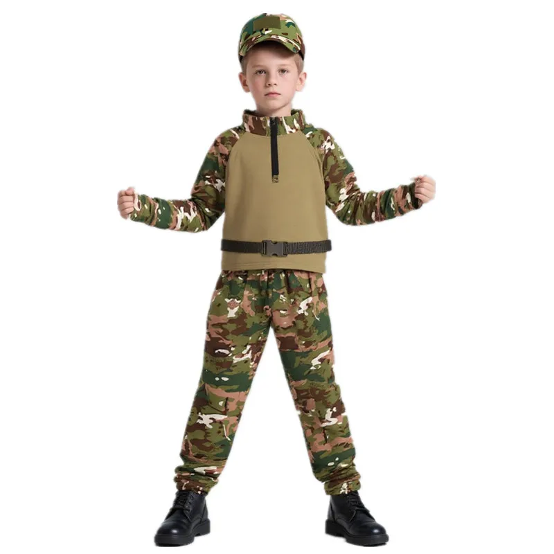 Outdoor Adventures Clothing - Kinder Erwachsene Camouflage Frosch Outfit Sommer