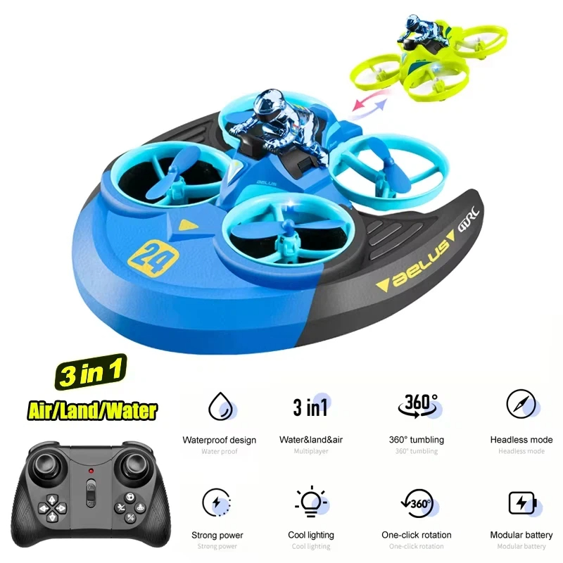 3-in-1 Land Air Sea RC Flugzeu – Outdoor Adventure Toys For Kids Bewertung und Preis