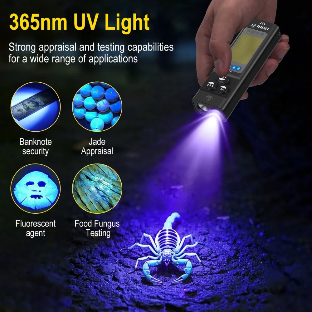 BORUiT U7 UV-LED-EDC-Taschenla – Outdoor Adventure Camp Bewertung und Preis