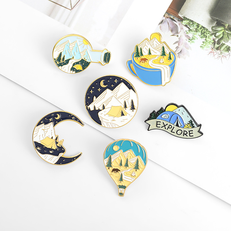 Camping Abenteuer Emaille Pins – Outdoor Adventure Friends Bewertung und Preis