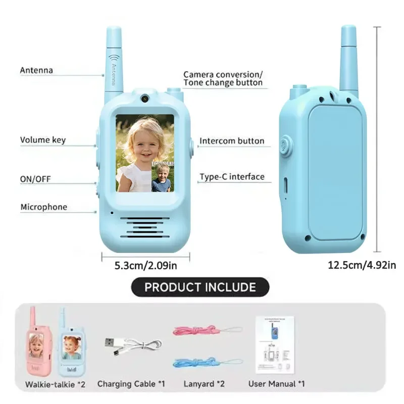 2 Stück Kinder-Video-Walkie-Ta – Outdoor Adventure Toys For Kids Bewertung und Preis