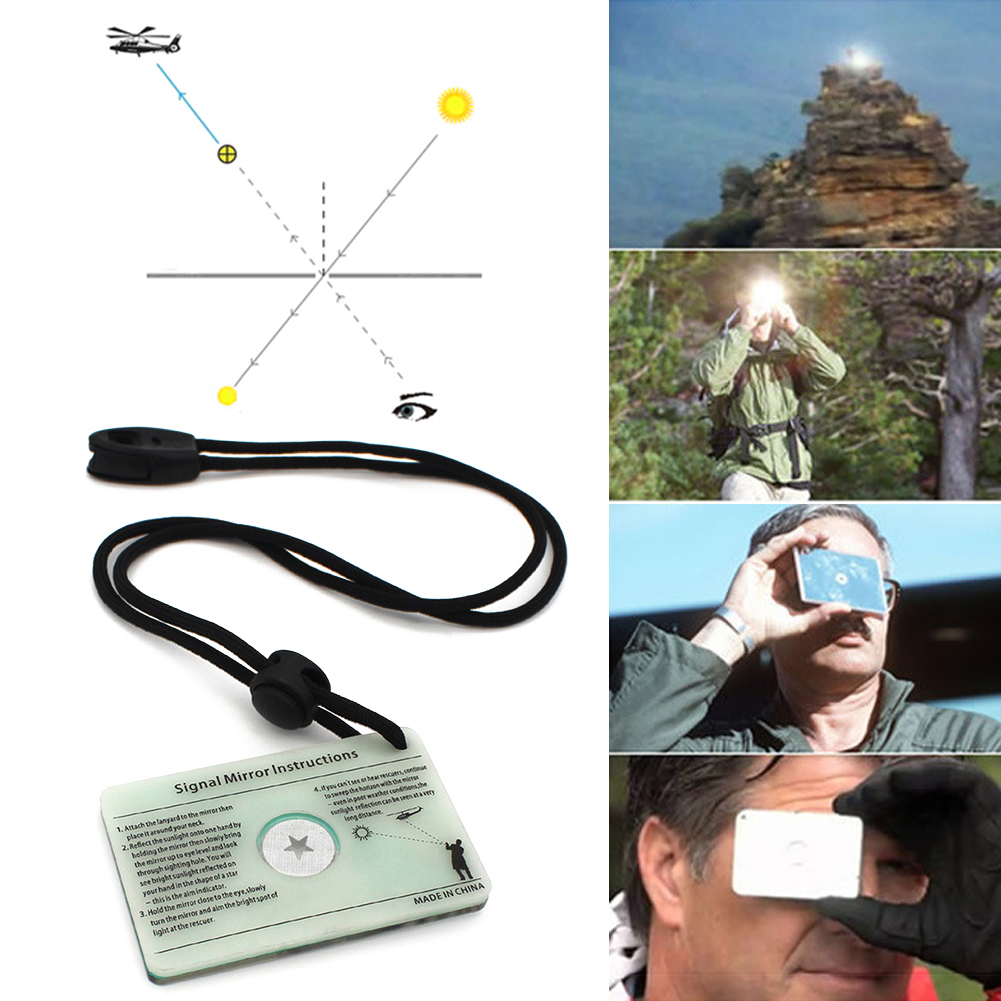 Rechteckiger Notspiegel, multi – Signal Mirror Rescue Bewertung und Preis