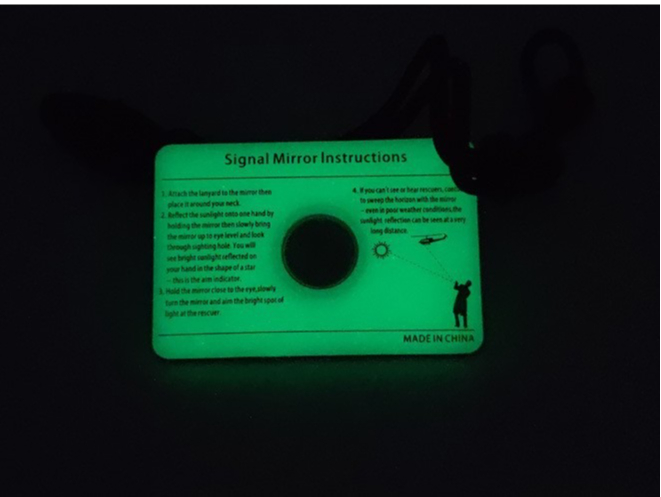 Rechteckiger Notspiegel, multi – Signal Mirror Rescue Bewertung und Preis