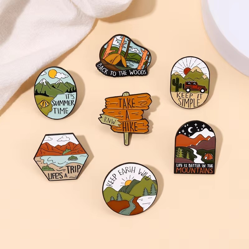 Outdoor Abenteuer Emaille Pins – Outdoor Adventure Friends Bewertung und Preis
